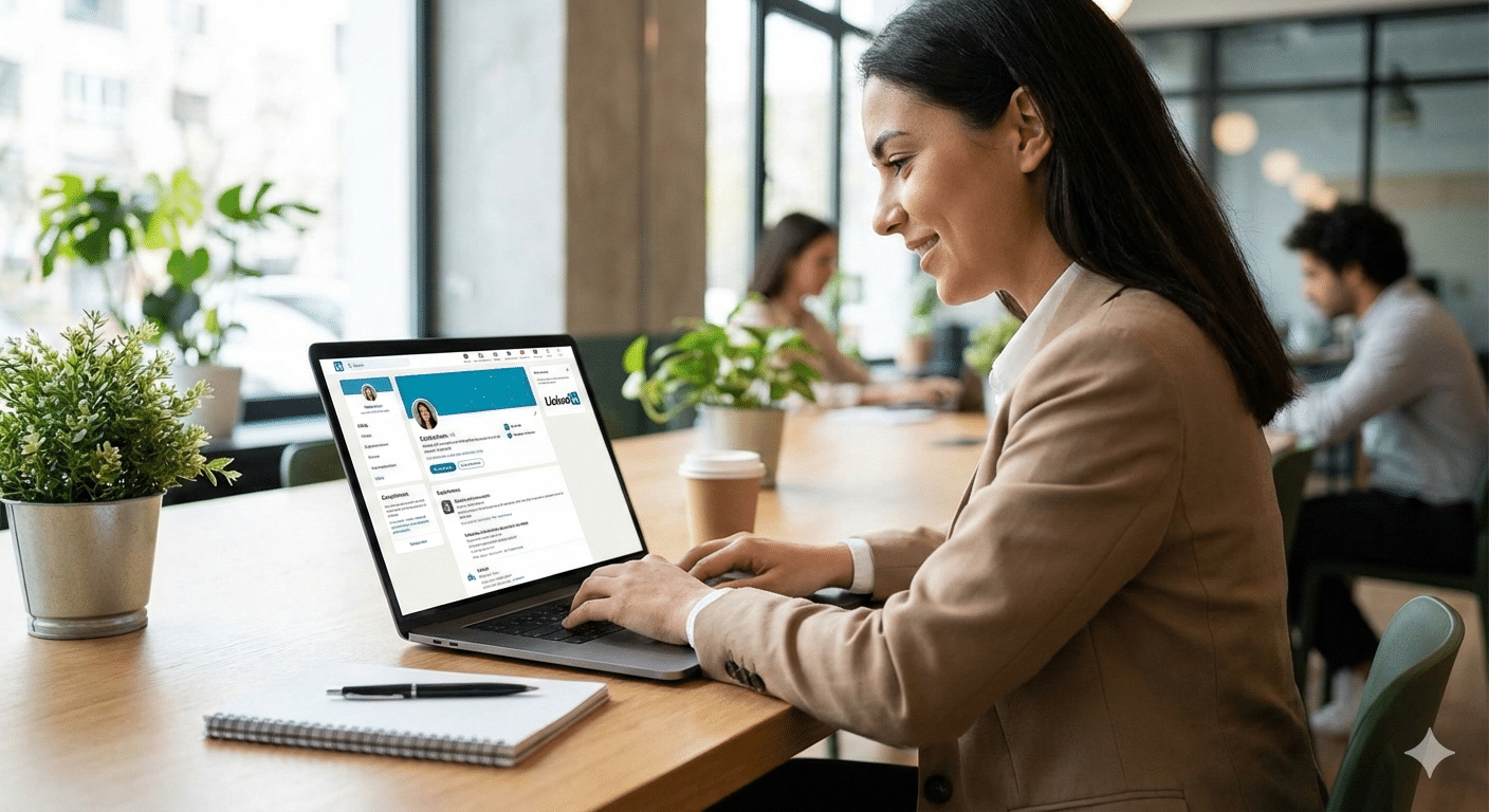 femme recherchant un emploi femme devant son ordinateur recherchant un emploi