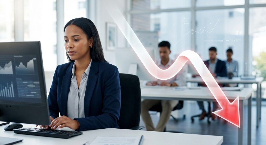 image d'une employée administrative générée par IA